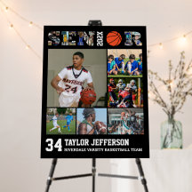 Basketball Player Senior Sports Team Photo Collage