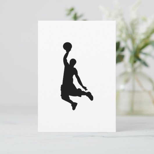 Basketball Player Silhouette (Standing Front)