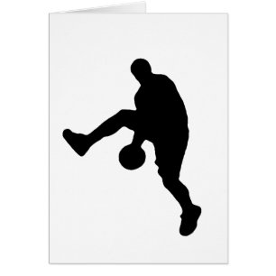 Basketball Player Silhouette Cards