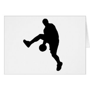 Basketball Player Silhouette Cards