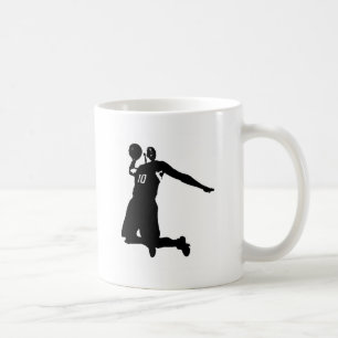 Basketball Player Silhouette Coffee Mug