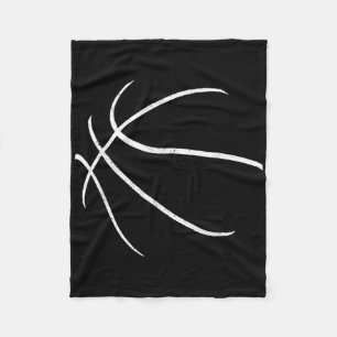 Basketball Player Silhouette Design  Fleece Blanket