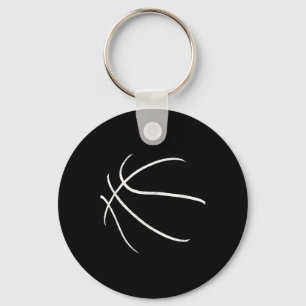 Basketball Player Silhouette Design Keychain