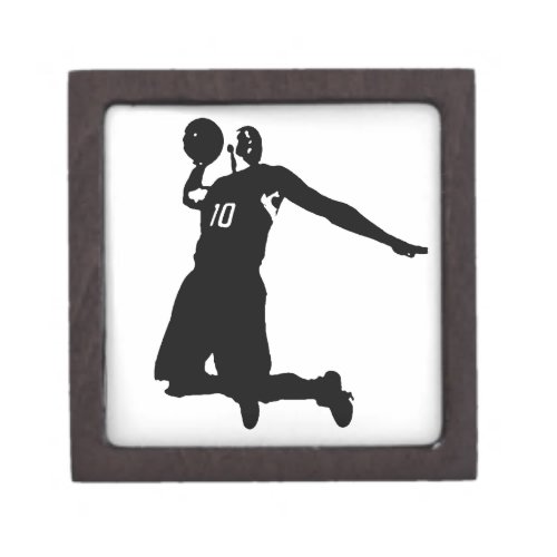Basketball Player Silhouette Jewelry Box
