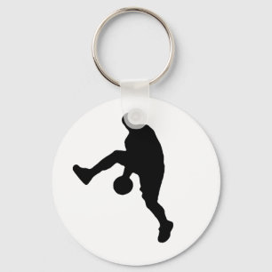Basketball Player Silhouette Keychain