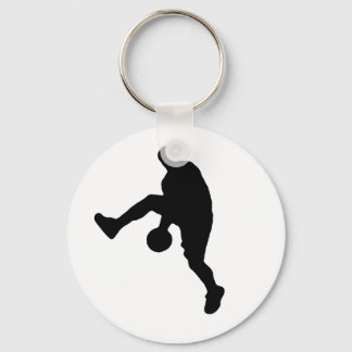 Basketball Player Silhouette Keychain