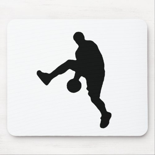 Basketball Player Silhouette Mouse Pad