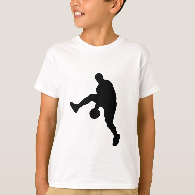 Basketball Player Silhouette T-Shirt (Front)
