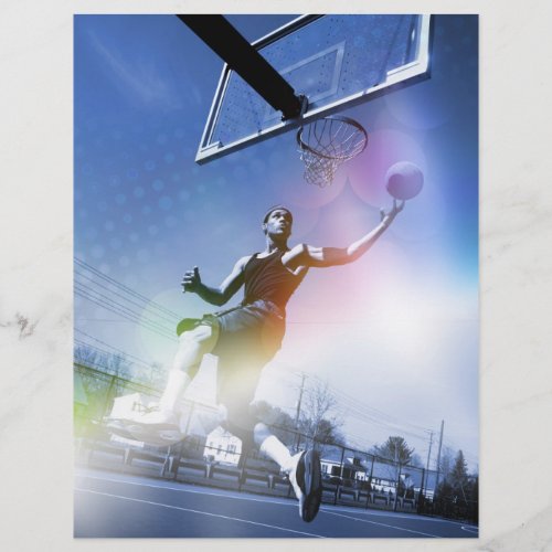 Basketball Player Slam Dunk Flyer