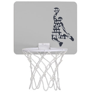 Basketball player slam dunk mini basketball hoop
