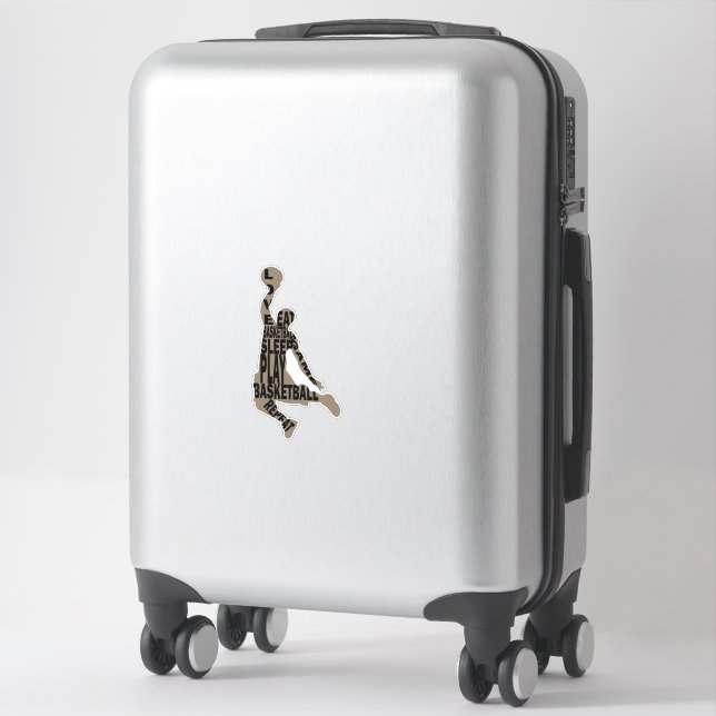 Basketball player slam dunk  sticker (Suitcase)