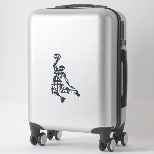 Basketball player slam dunk  sticker (Suitcase)