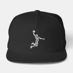 Basketball Player Slam Dunk Symbology Snap Back Hat