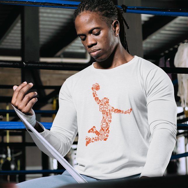 Basketball Player Slam The Ball Symbology T-Shirt (Creator Uploaded)