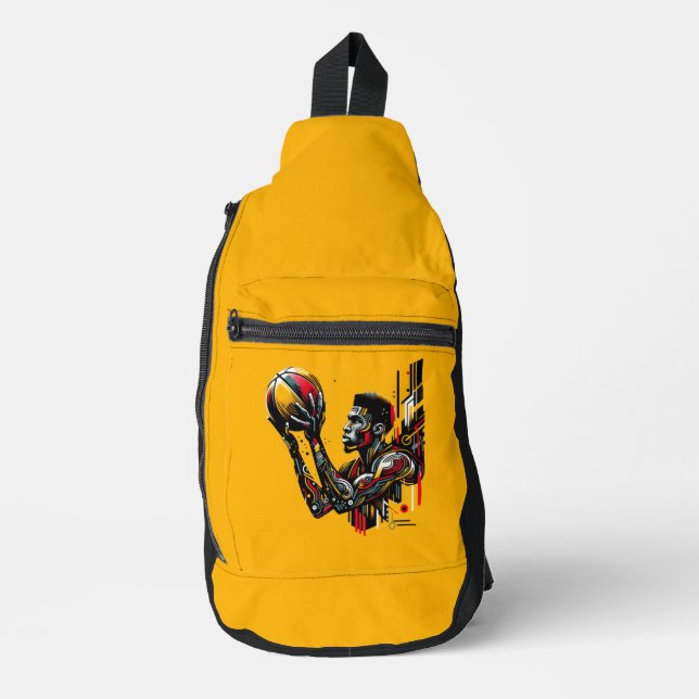 Basketball Player Sling Bag (Front)