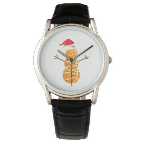 Basketball Player Snowman Santa Basketballs Light  Watch