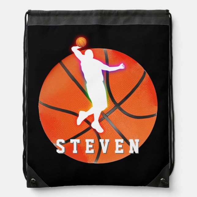 Basketball Player | Sport Gift Drawstring Bag (Front)