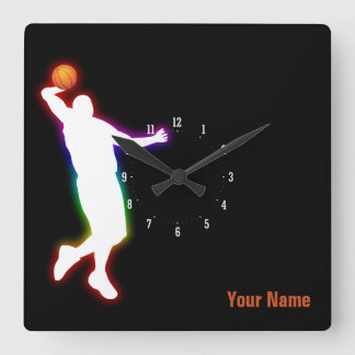 Basketball Player | Sport Gift Square Wall Clock