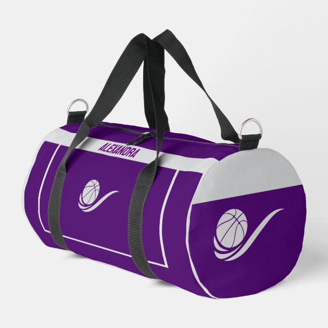Basketball Player, Team, Birthday Gift   Duffle Bag (Left Corner)