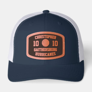 Basketball Player, Team, or Coach Personalized Leather Patch Hat