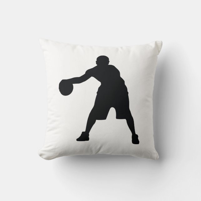 Basketball Player Throw Pillow (Front)
