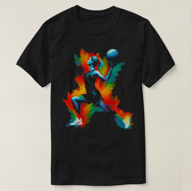 Basketball Player Trophy Game Coach Sports Lover T-Shirt (Design Front)