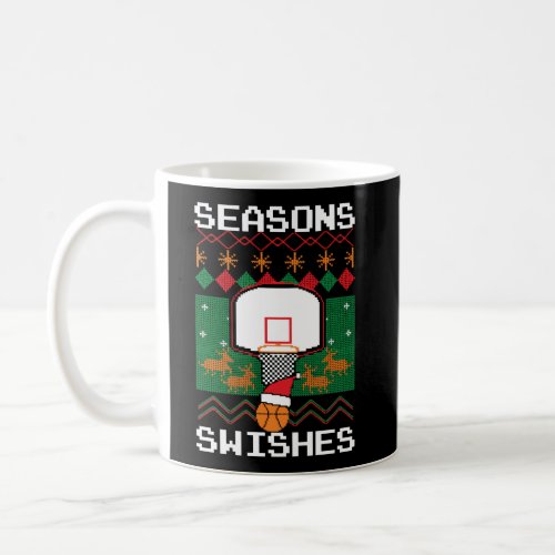 Basketball Player Ugly Christmas Sweater Seasons S Coffee Mug