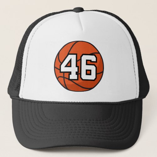 Basketball Player Uniform Number 46 Gift Idea Trucker Hat