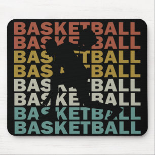 Basketball player vintage mouse pad