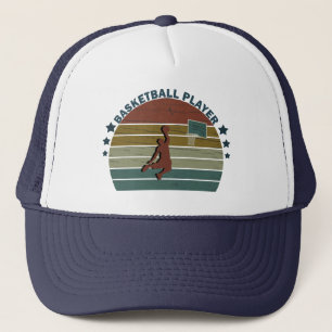 basketball player vintage slam dunk  trucker hat