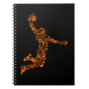 Basketball Player Vintage Sports Athlete Notebook