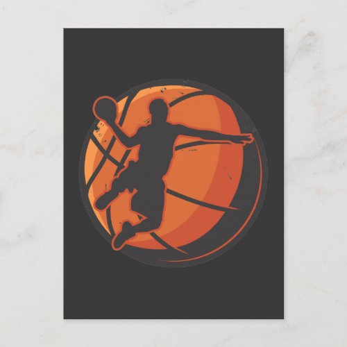 Basketball Player Vintage Sports Athlete Postcard