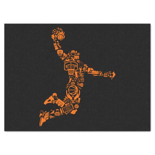 Basketball Player Vintage Sports Athlete Tissue Paper