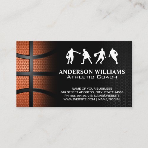 Basketball Player with Ball Business Card