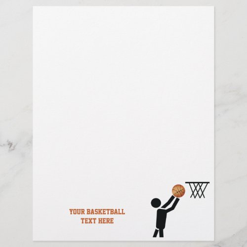 Basketball player with ball custom flyer