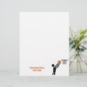 Basketball player with ball custom flyer (Standing Front)