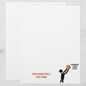 Basketball player with ball custom flyer (Front/Back)