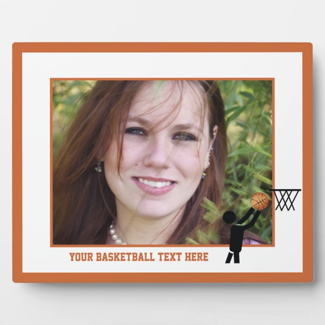 Basketball player with ball custom plaque (Front)