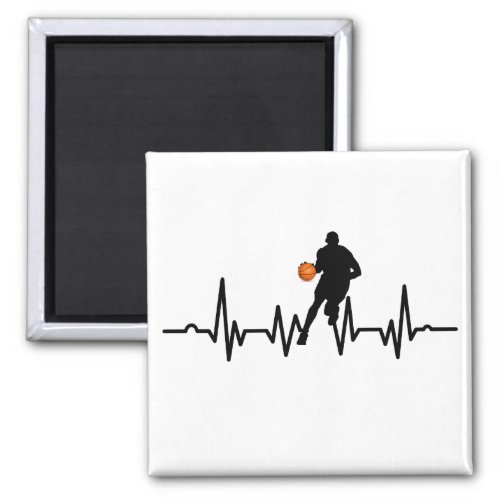 basketball player with heartbeat magnet