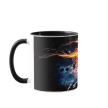 Basketball Player with on Fire Slam Dunk #4