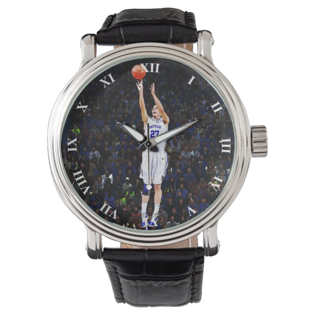 Basketball Player With Your Name And Number Watch (Front)