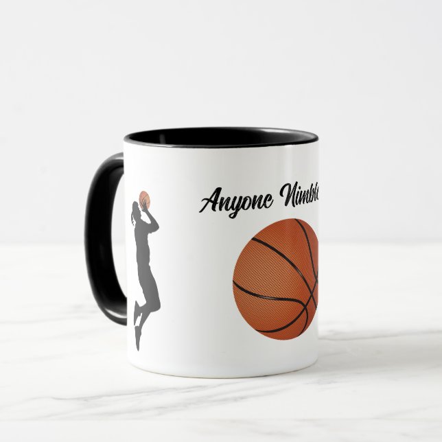 Basketball - Players and Ball Coffee Mug (Front Left)