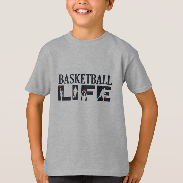 Basketball players driblling T-Shirt (Front)