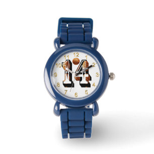 Basketball Players Number Fourteen Picture Logo, Watch