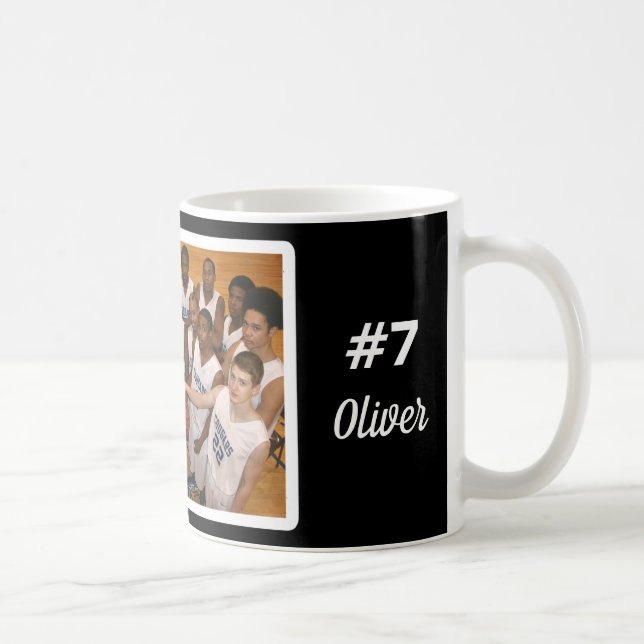 Basketball Player's Personalized Photo Gift  Coffee Mug (Right)