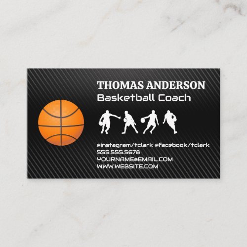 Basketball Players  Sports Business Card