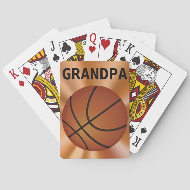 Basketball Playing Cards, Basketball Gift Ideas Poker Cards (Back)