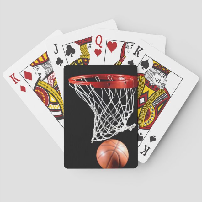 Basketball Playing Cards, Standard Index faces Poker Cards (Back)