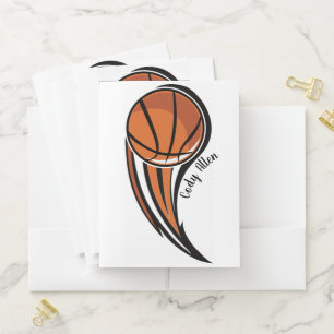 Basketball Pocket Folder