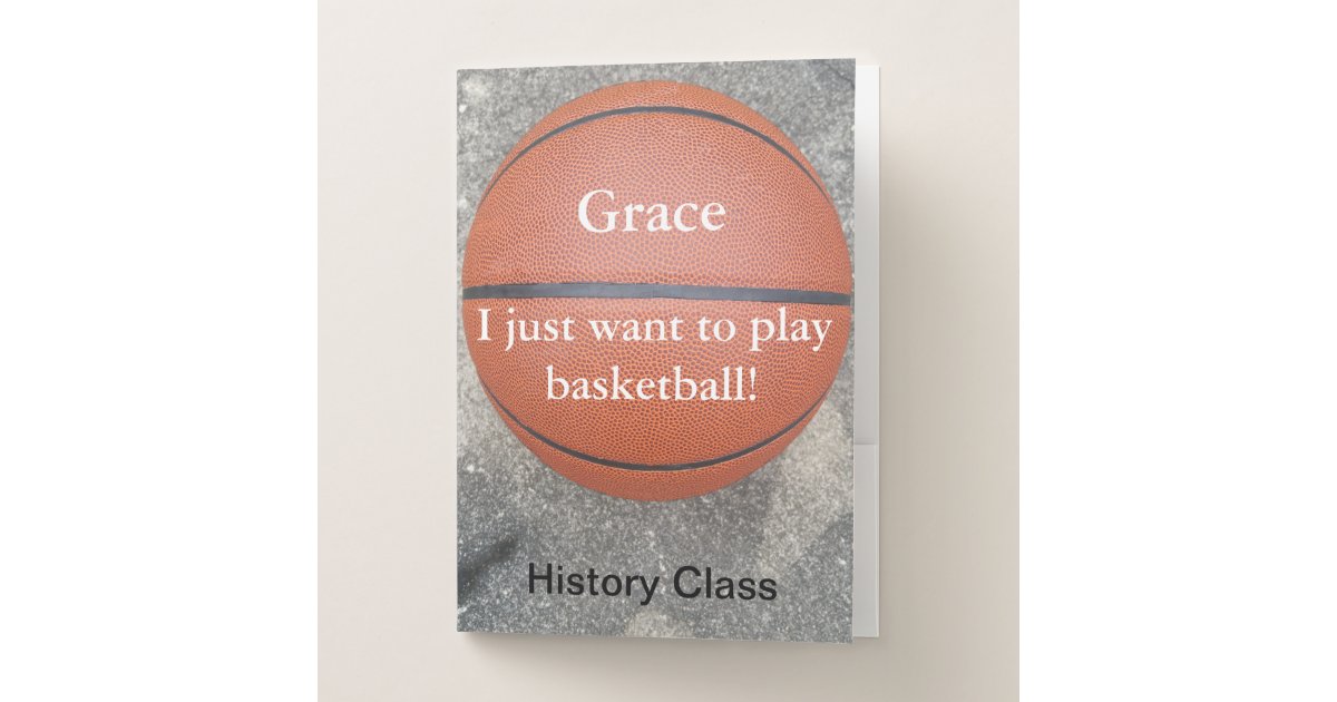Basketball Pocket Folders Zazzle